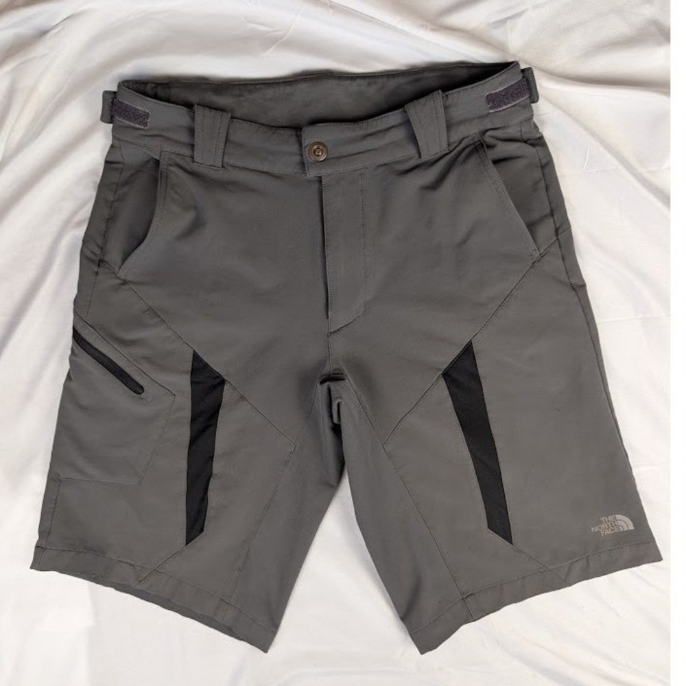Vintage The North Face TrailJamer MTB Moutain Bike Shorts Men's 32 Grey Black